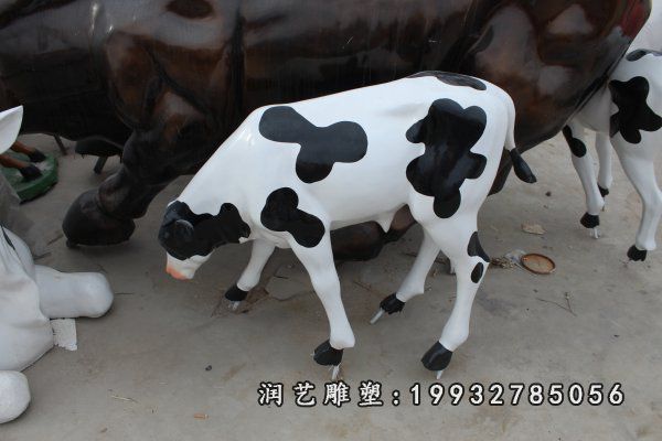 玻璃钢奶牛雕塑 (233)