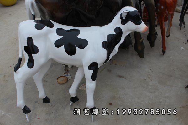 玻璃钢奶牛雕塑 (234)