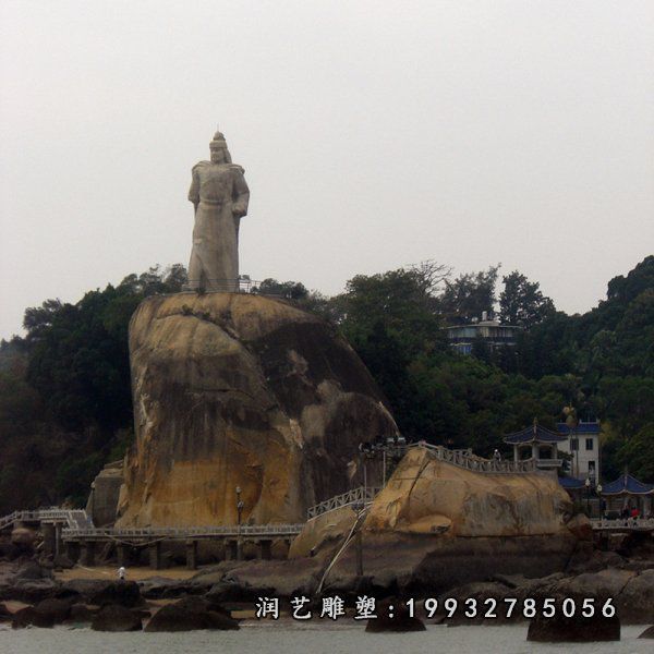 学校郑成功人物石雕
