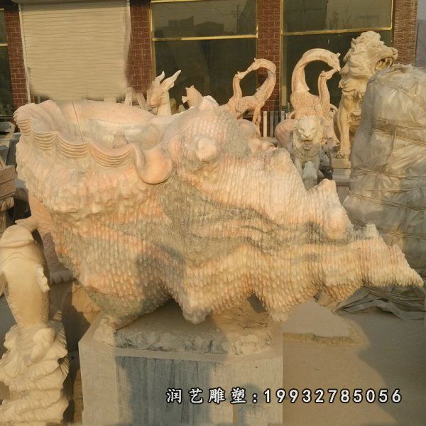 公园景观海螺石雕