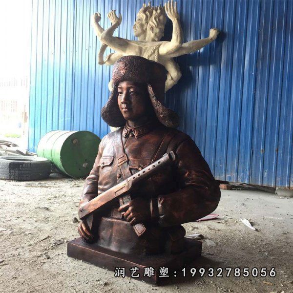 商业街雷锋人物铜雕