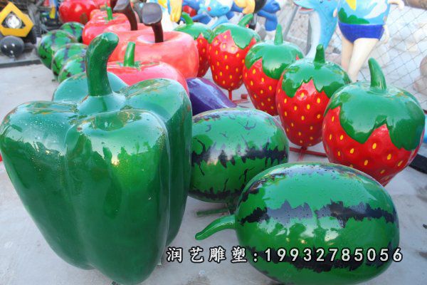 城市玻璃钢蔬菜景观雕塑