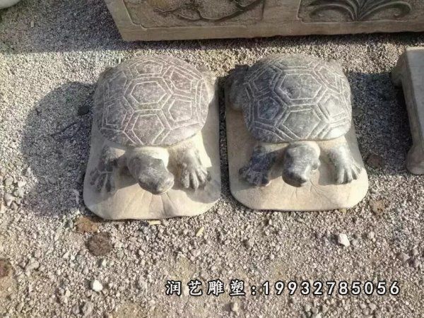 乌龟动物街道石雕