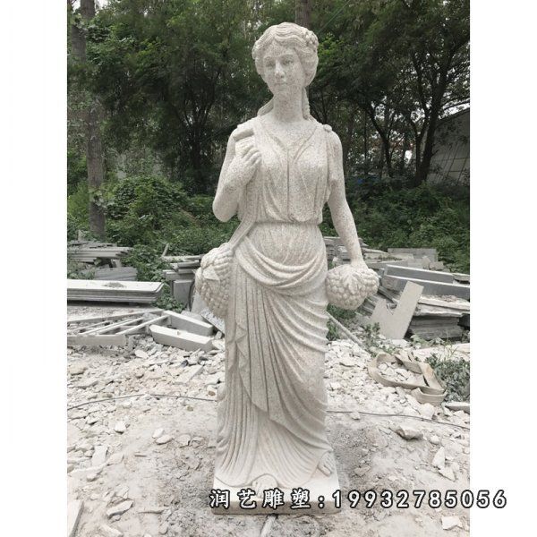 西方美女石雕,公园景观人物 (4)