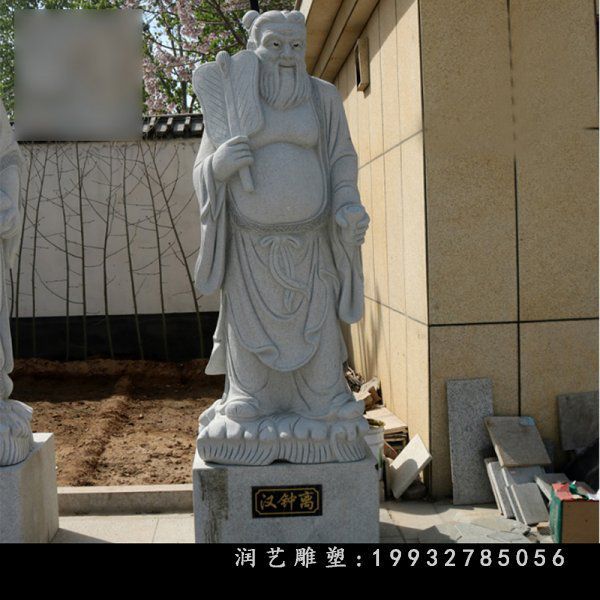 商场八仙过海人物石雕