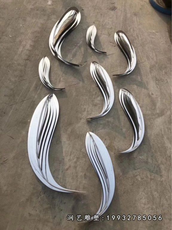 不锈钢鱼动物雕塑 (73)