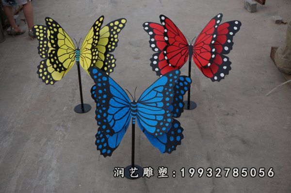 不锈钢蝴蝶动物雕塑 (25)