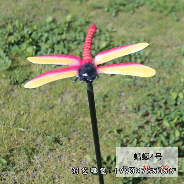 景区不锈钢蜻蜓雕塑
