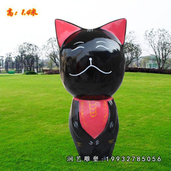 玻璃钢猫雕塑 (13)