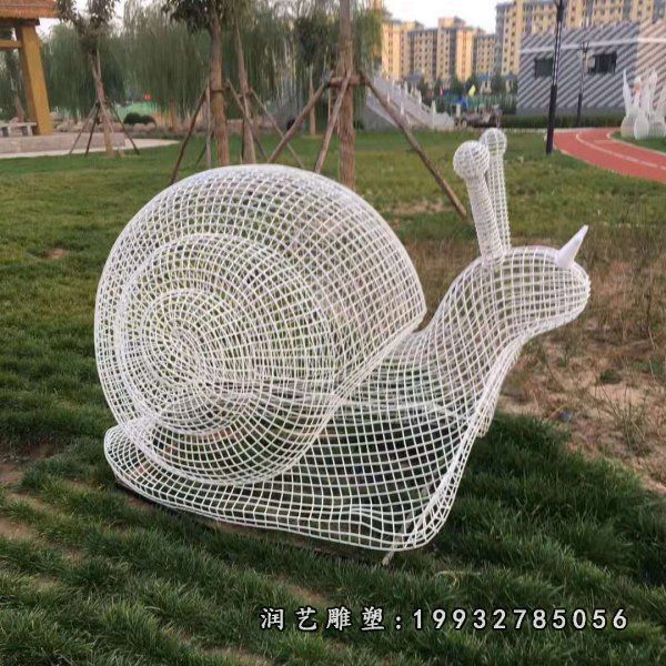 公园不锈钢动物蜗牛雕塑