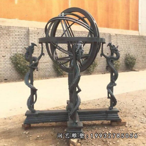 城市景观浑天仪铜雕