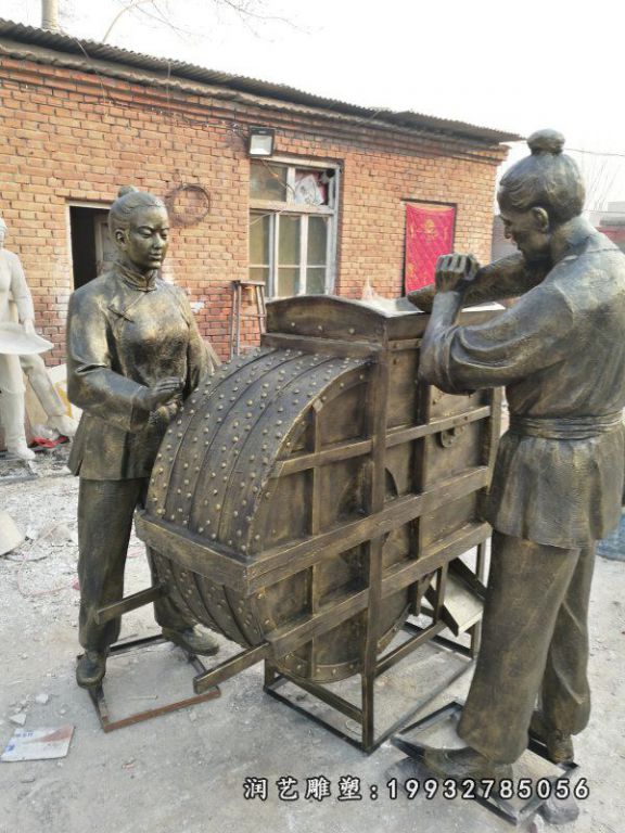 劳作小品铜雕 (3)