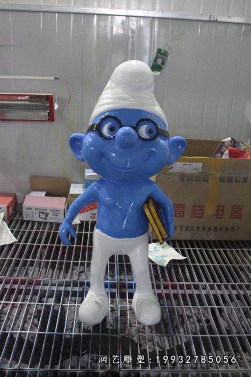 玻璃钢蓝精灵雕塑 (10)