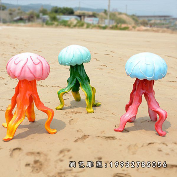 玻璃钢仿真海洋生物雕塑 (25)