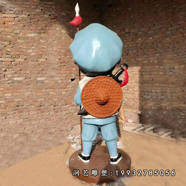玻璃钢红军人物雕塑 (17)