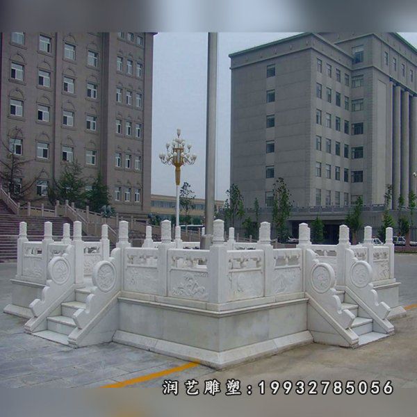 城市景观升旗台石雕