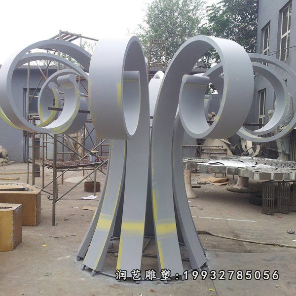 不锈钢抽象雕塑-绽放