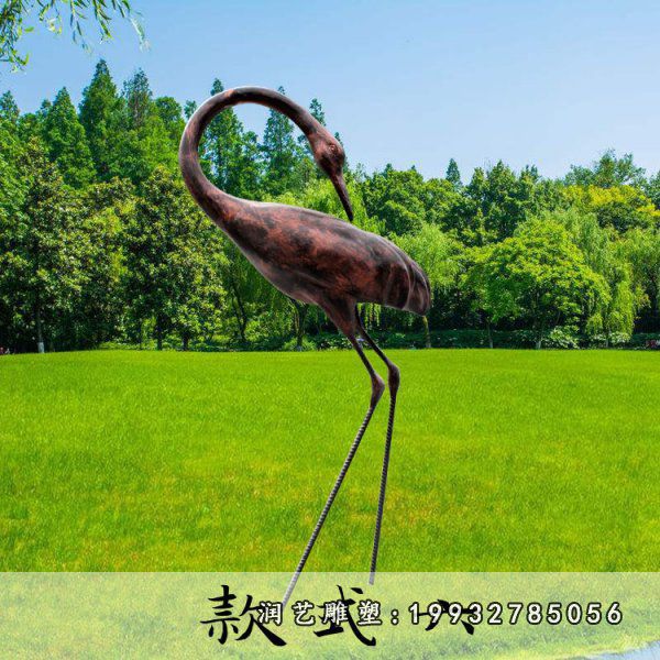 仙鹤铜雕 (110)
