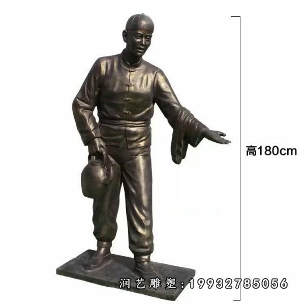 店小二人物铜雕 (35)