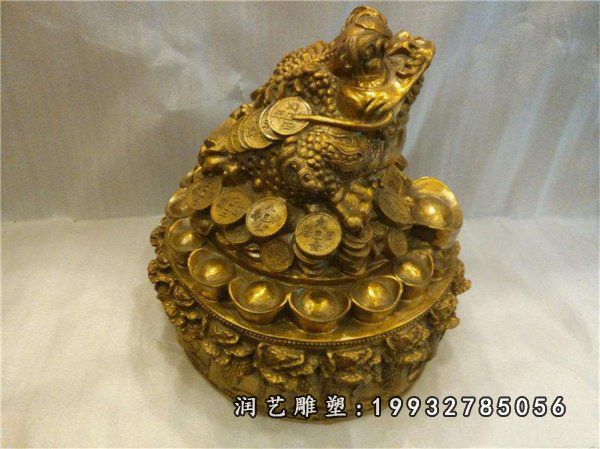 别墅动物金蟾铜雕