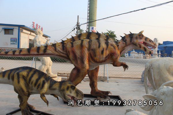 小区玻璃钢恐龙动物雕塑