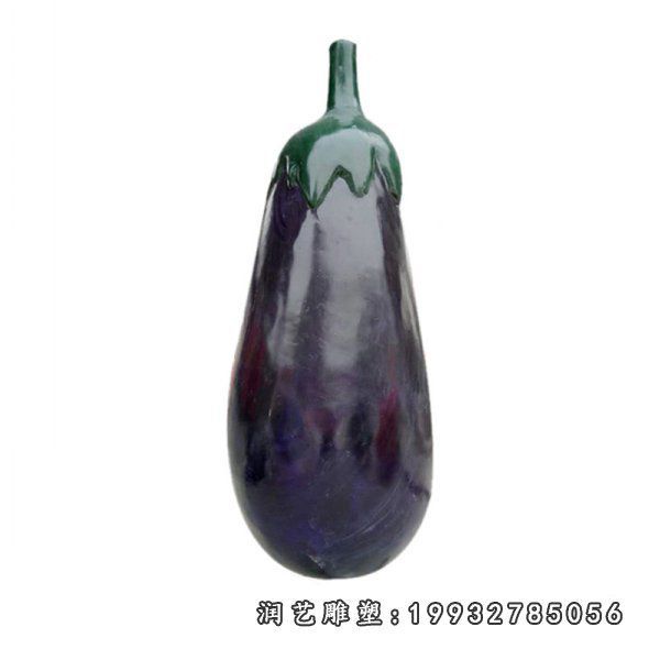 学校玻璃钢茄子仿真雕塑