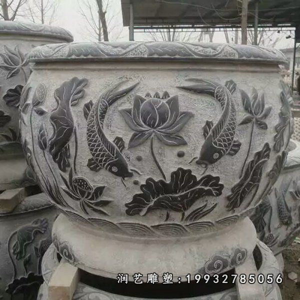 公司景观水缸石雕