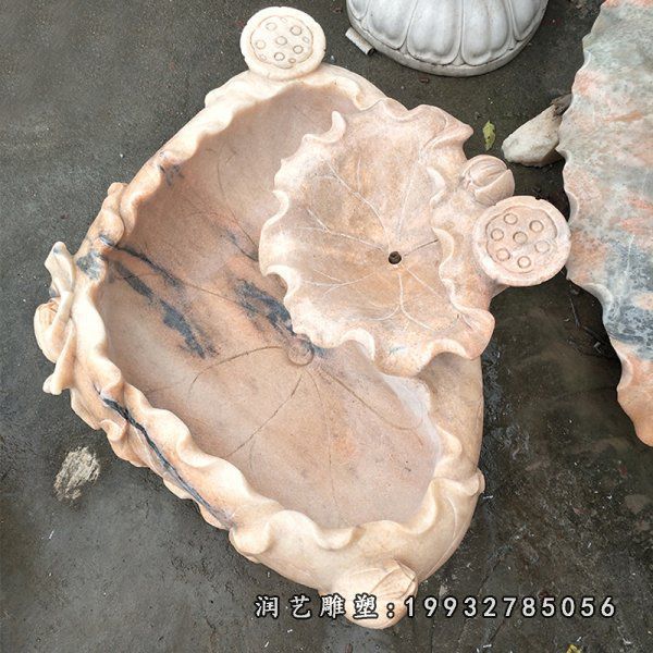 企业流水盆石雕