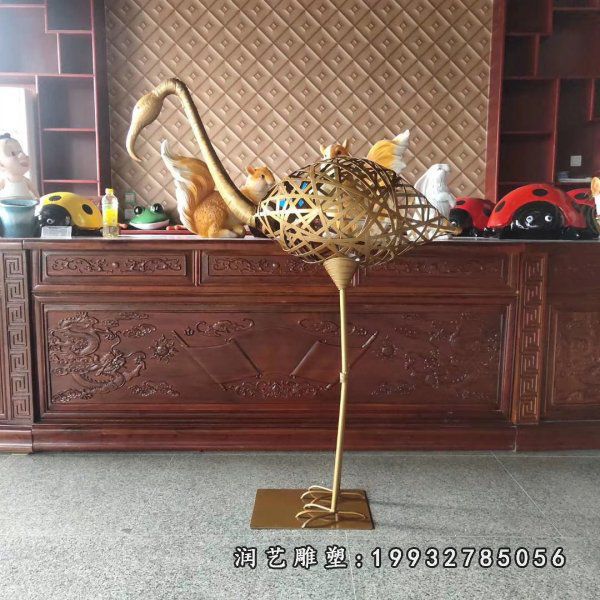 不锈钢火烈鸟雕塑 (57)