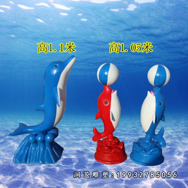 玻璃钢海豚雕塑 (14)