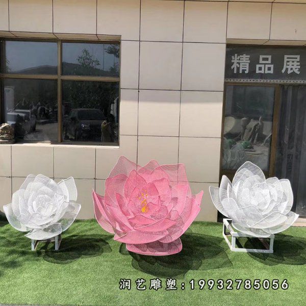不锈钢荷花雕塑 (61)