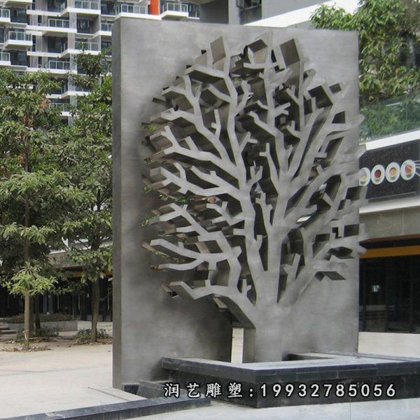 城市不锈钢景观树雕塑