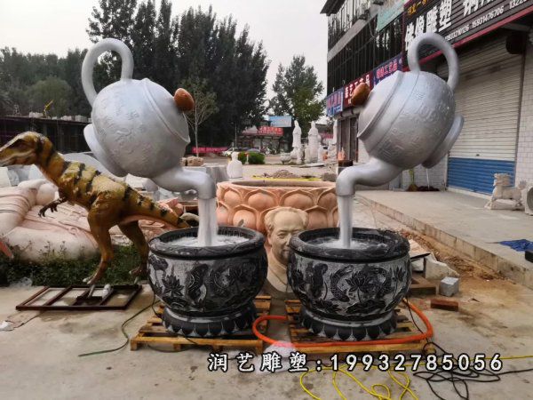 庭院不锈钢喷泉雕塑