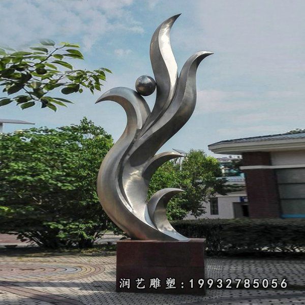 小区不锈钢鸽子动物雕塑