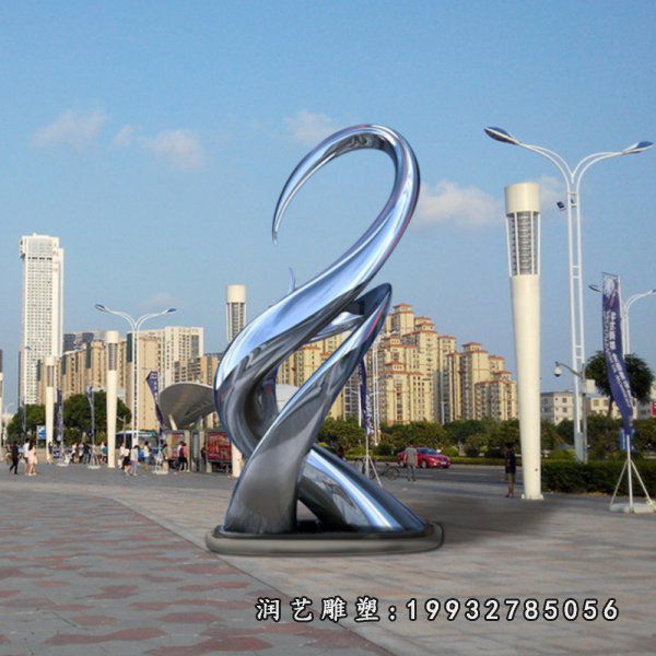 不锈钢螺旋雕塑 (18)