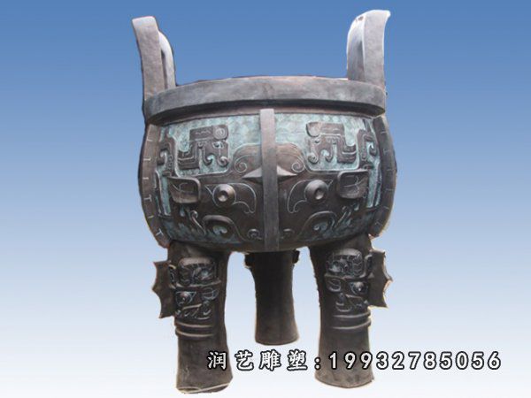 步行街香炉景观铜雕
