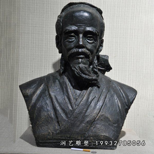 公园人物华佗铜雕