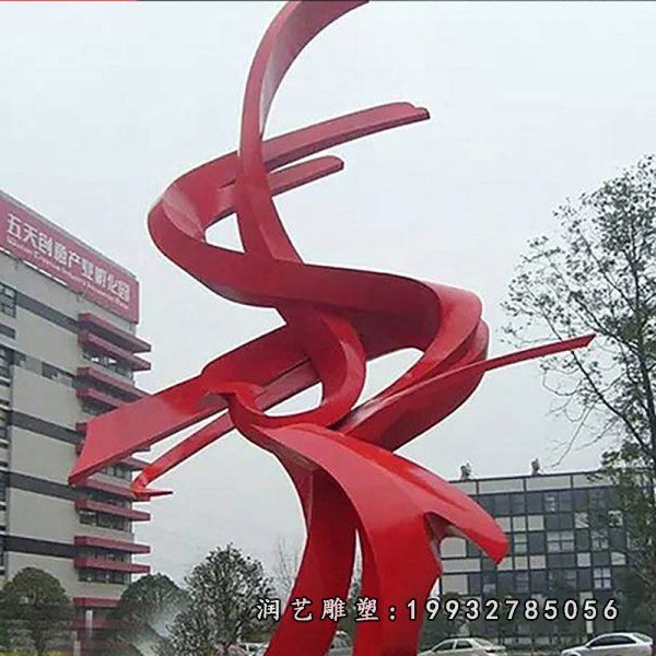 不锈钢飘带雕塑 (19)