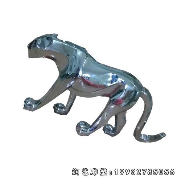 广场不锈钢动物老虎雕塑