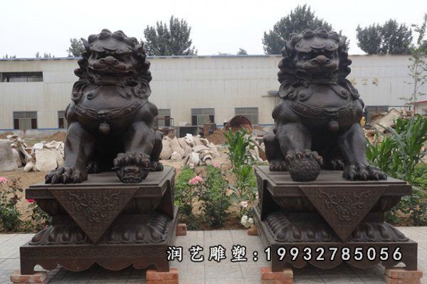 狮子铜雕 (24)