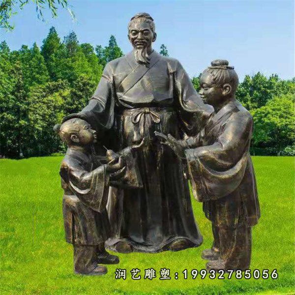 孔融让梨铜雕塑 (27)