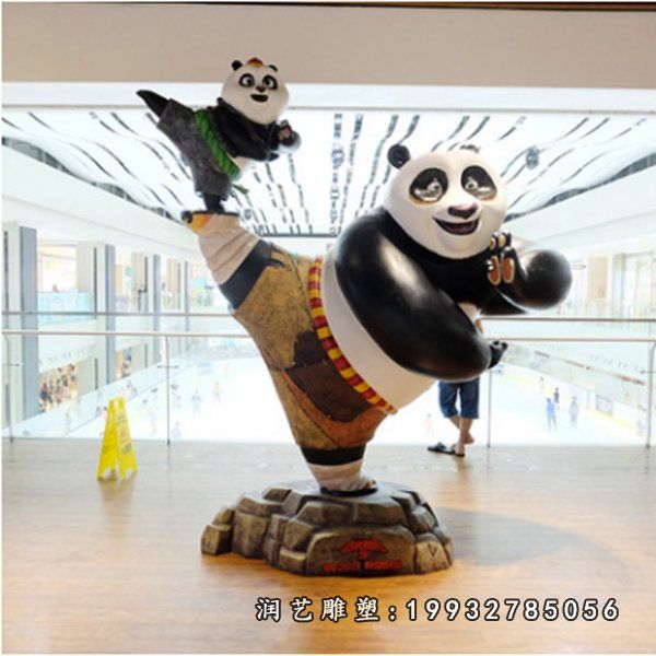 功夫熊猫玻璃钢雕塑 (42)