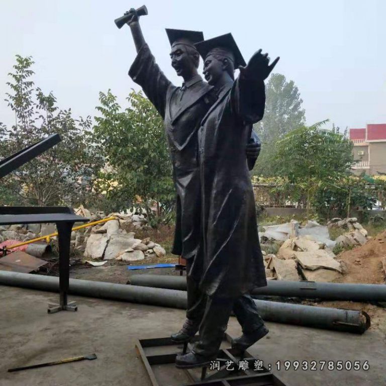 学校校园人物铜雕