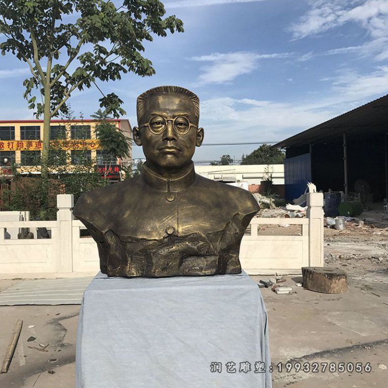企业陶行知人物铜雕