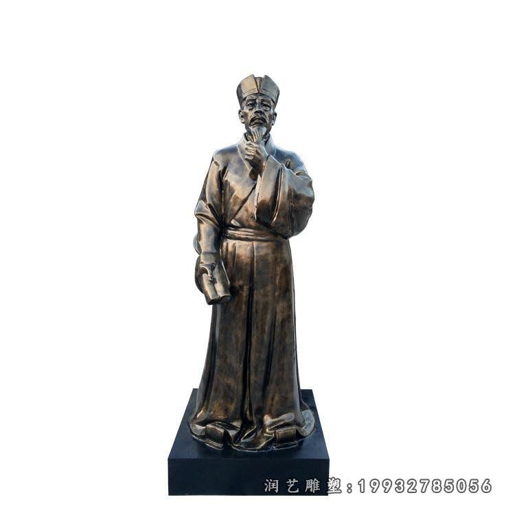公园华佗人物铜雕