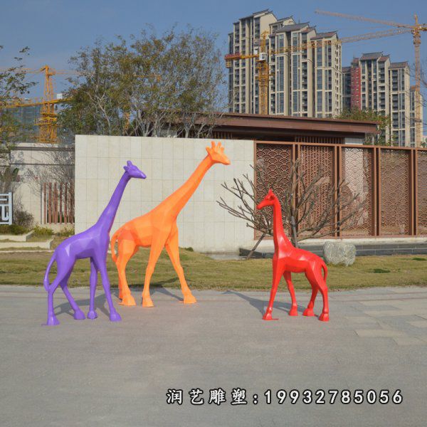 玻璃钢长颈鹿雕塑 (86)