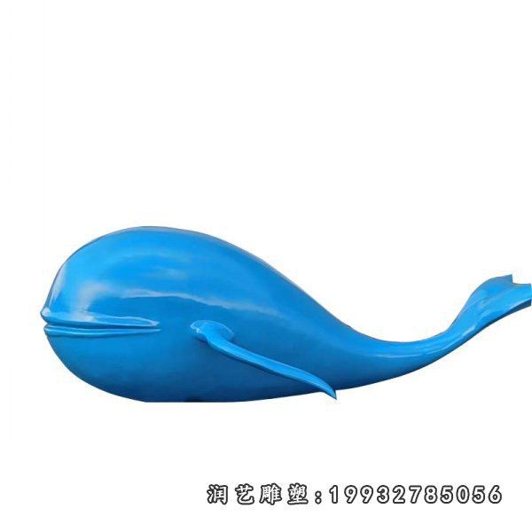 小区玻璃钢鲸鱼动物雕塑