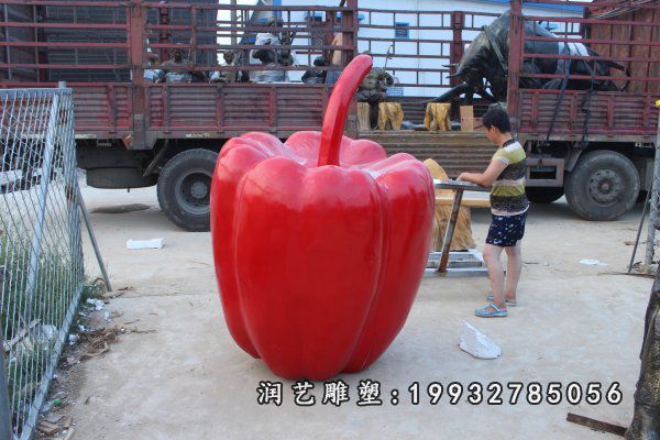 花园玻璃钢辣椒景观雕塑