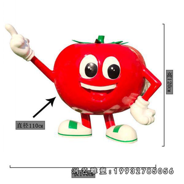 公司玻璃钢西红柿景观雕塑