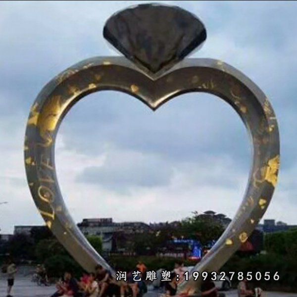 不锈钢戒指雕塑 (24)